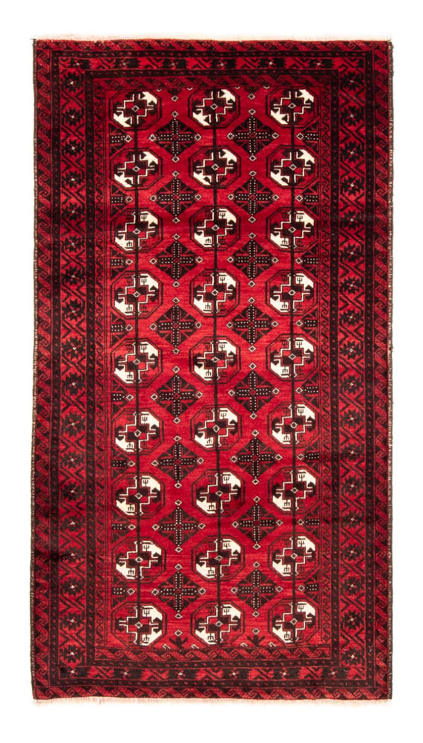 Loper Baluch tapijt - 202 x 110 cm - donkerrood
