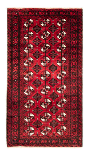 Loper Baluch tapijt - 202 x 110 cm - donkerrood