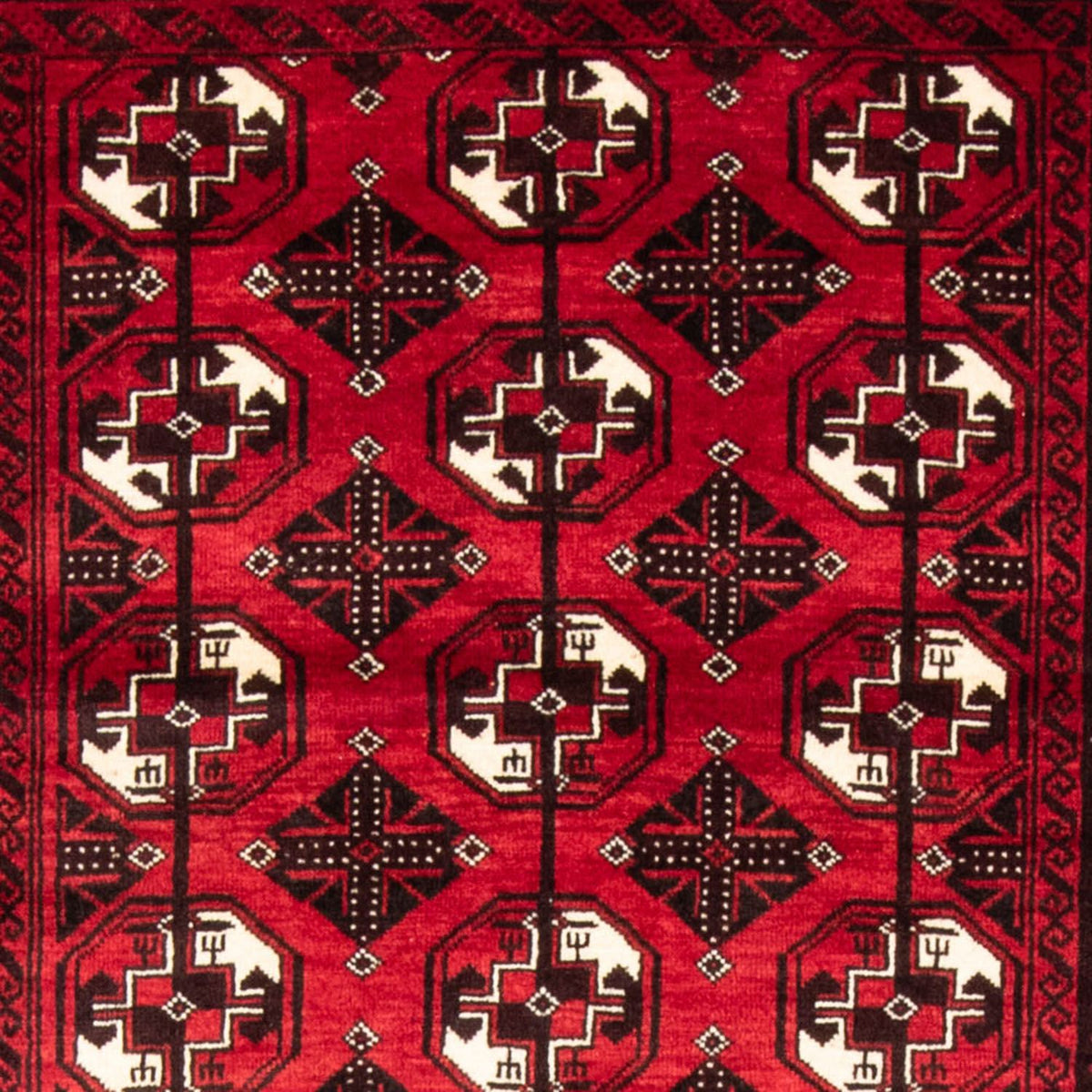 Loper Baluch tapijt - 202 x 110 cm - donkerrood