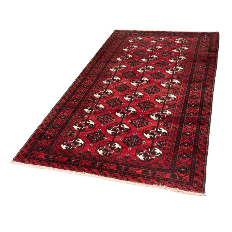 Loper Baluch tapijt - 202 x 110 cm - donkerrood