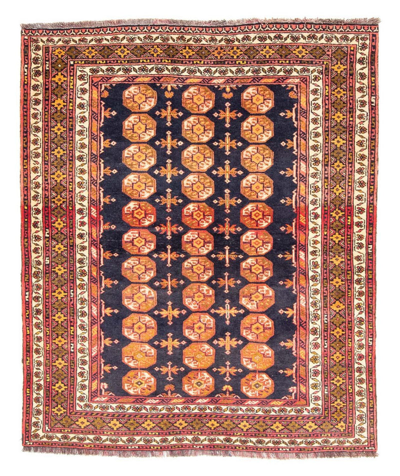 Baluch tapijt vierkant  - 174 x 139 cm - donkerblauw