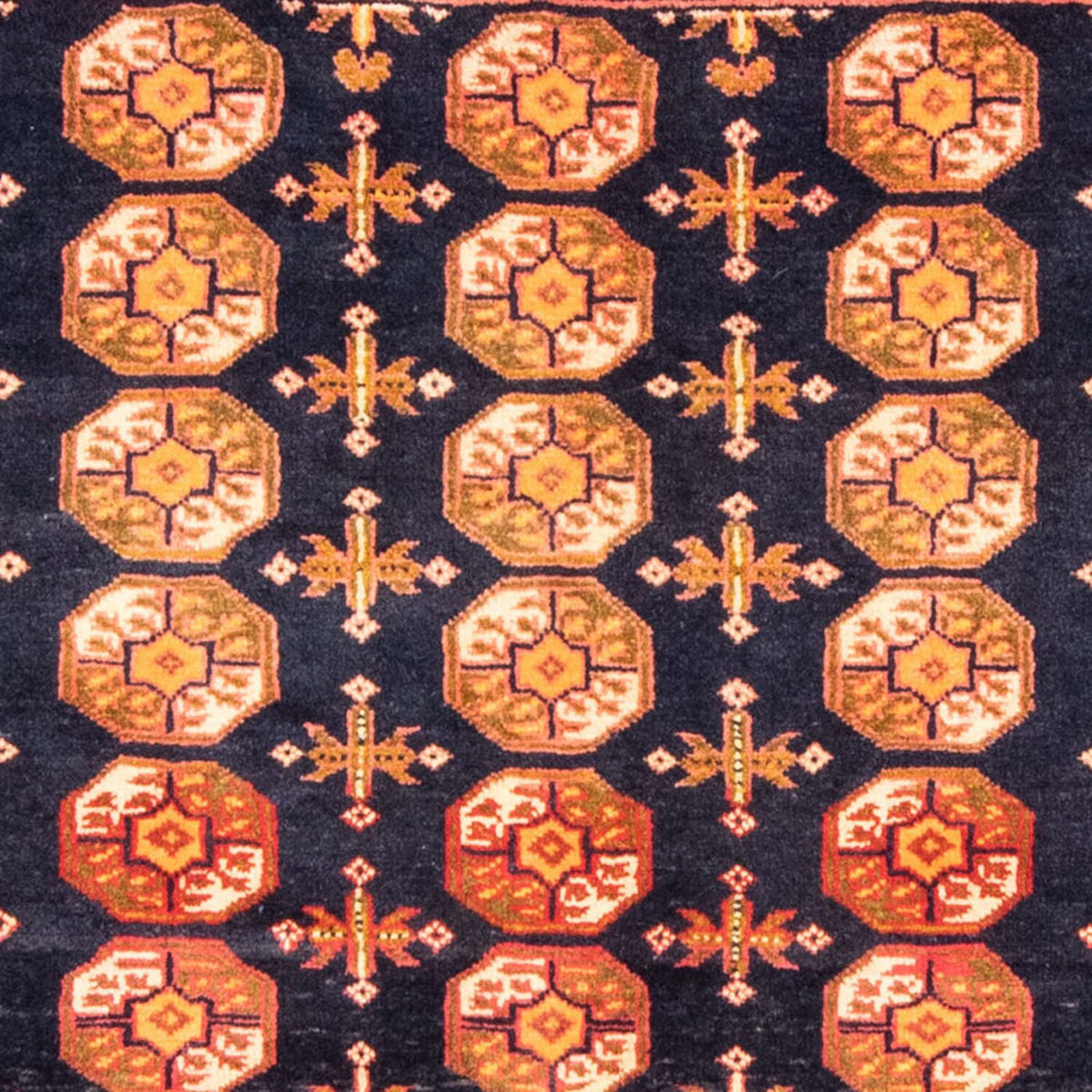 Baluch tapijt vierkant  - 174 x 139 cm - donkerblauw