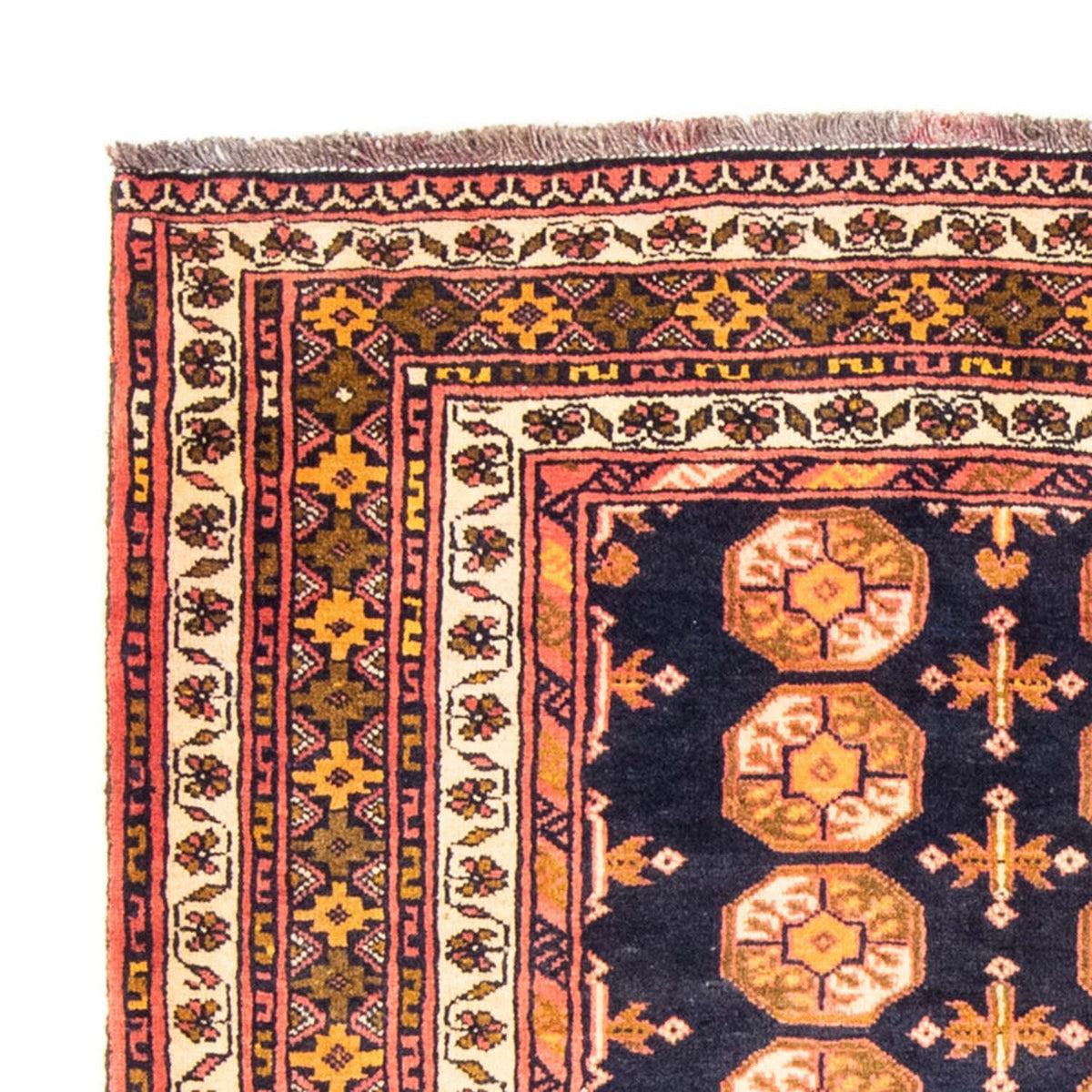 Baluch tapijt vierkant  - 174 x 139 cm - donkerblauw