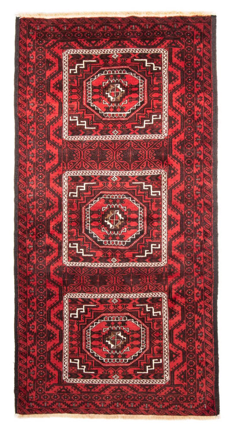 Loper Baluch tapijt - 222 x 112 cm - rood