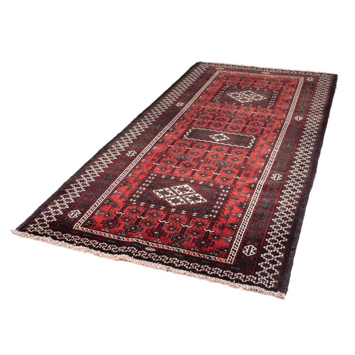 Loper Baluch tapijt - 236 x 118 cm - rood