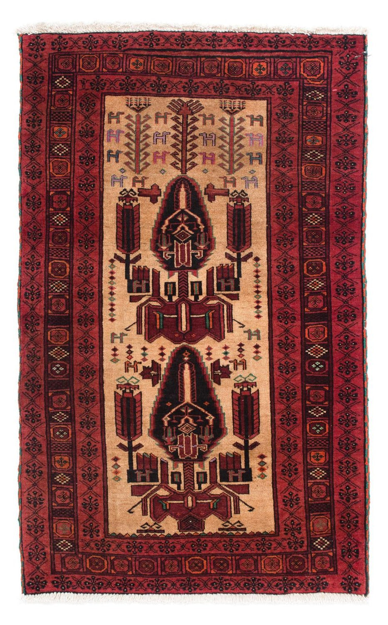 Baluch tapijt - 135 x 82 cm - donkerrood