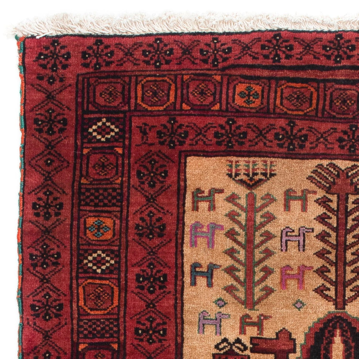 Baluch tapijt - 135 x 82 cm - donkerrood