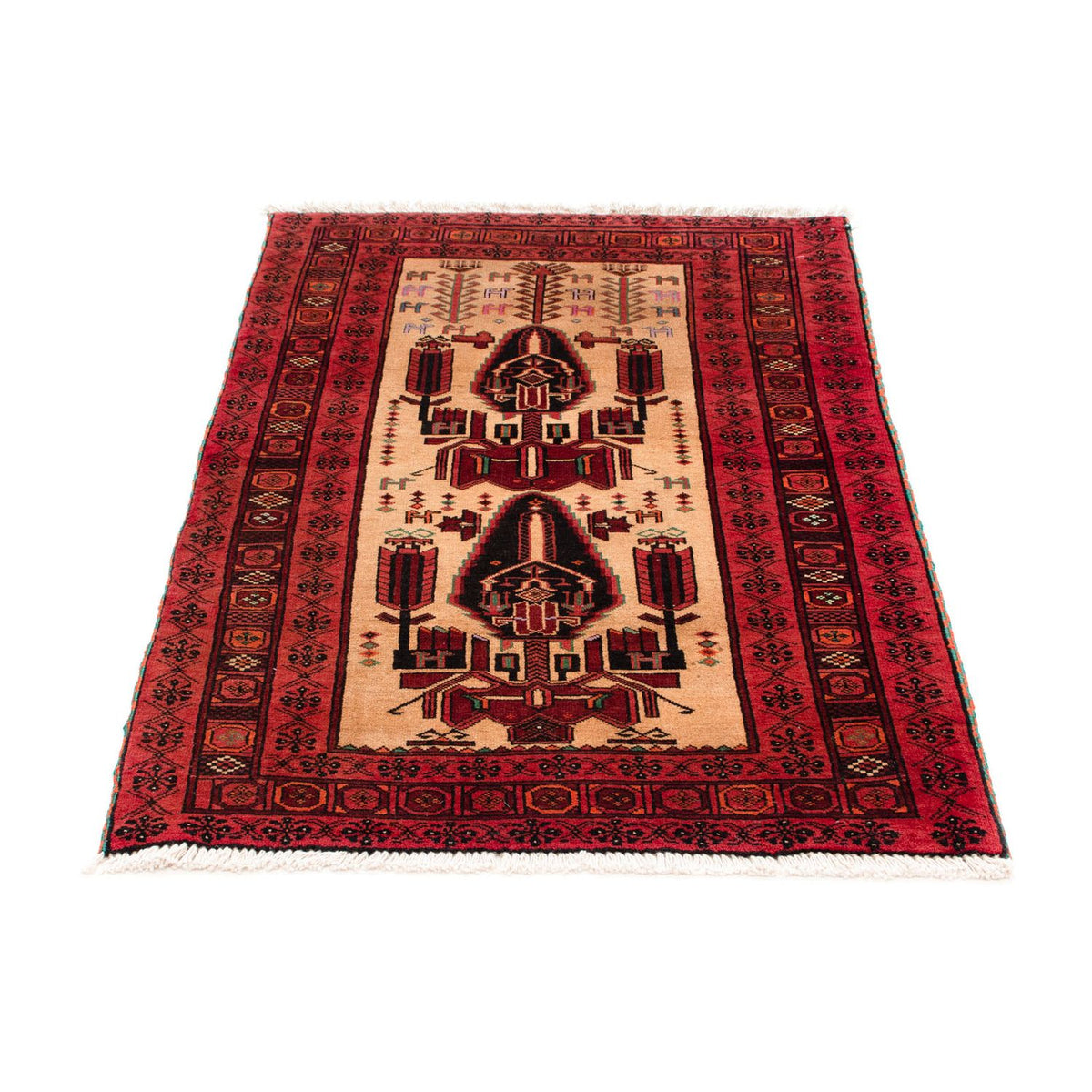 Baluch tapijt - 135 x 82 cm - donkerrood