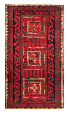 Loper Baluch tapijt - 224 x 119 cm - rood