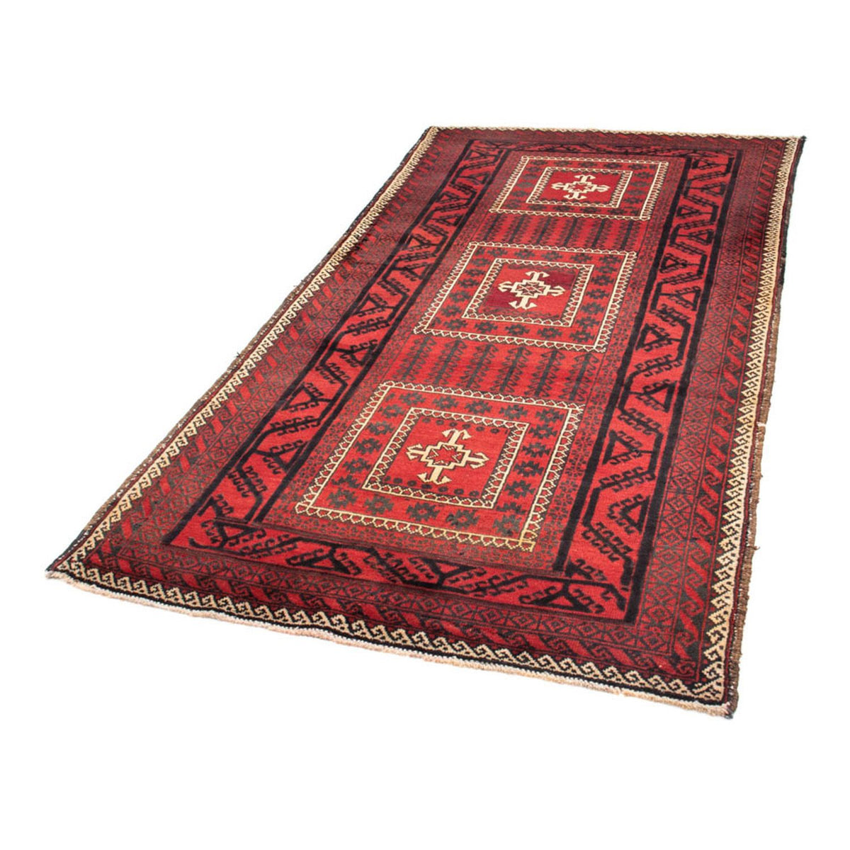 Loper Baluch tapijt - 224 x 119 cm - rood