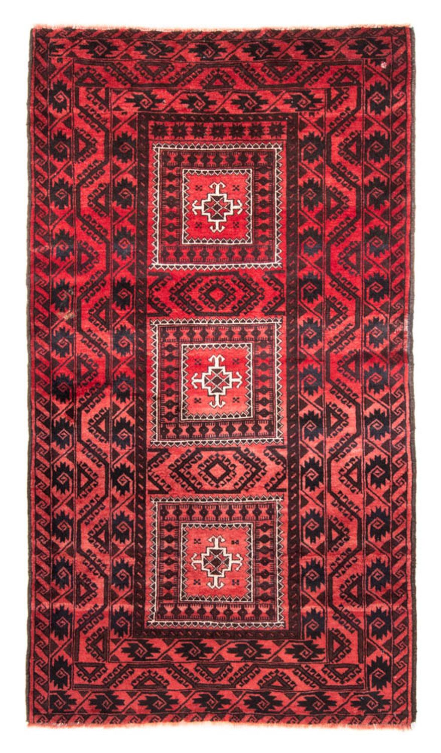 Loper Baluch tapijt - 207 x 112 cm - rood