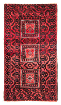 Loper Baluch tapijt - 207 x 112 cm - rood