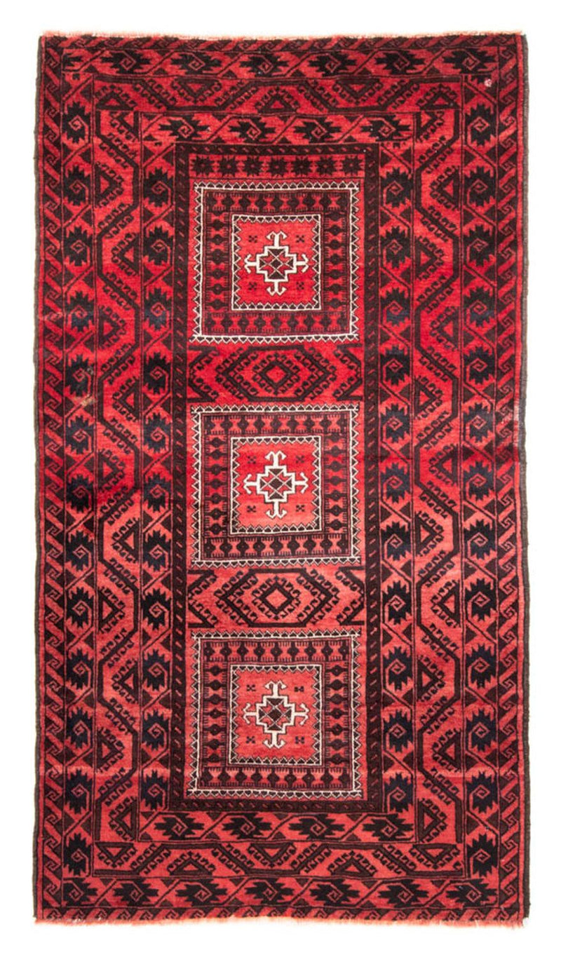Loper Baluch tapijt - 207 x 112 cm - rood