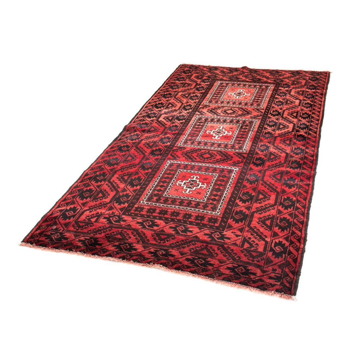 Loper Baluch tapijt - 207 x 112 cm - rood