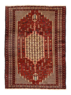 Baluch tapijt vierkant  - 174 x 133 cm - rood