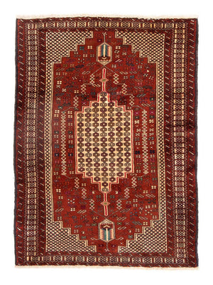 Baluch tapijt vierkant  - 174 x 133 cm - rood