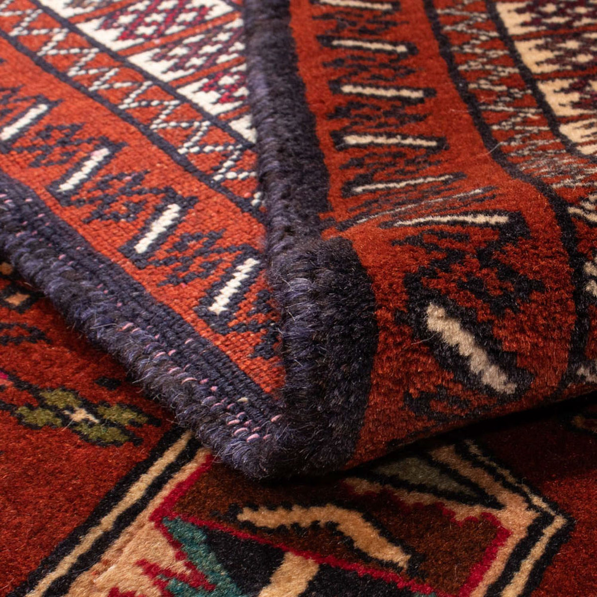 Baluch tapijt vierkant  - 174 x 133 cm - rood