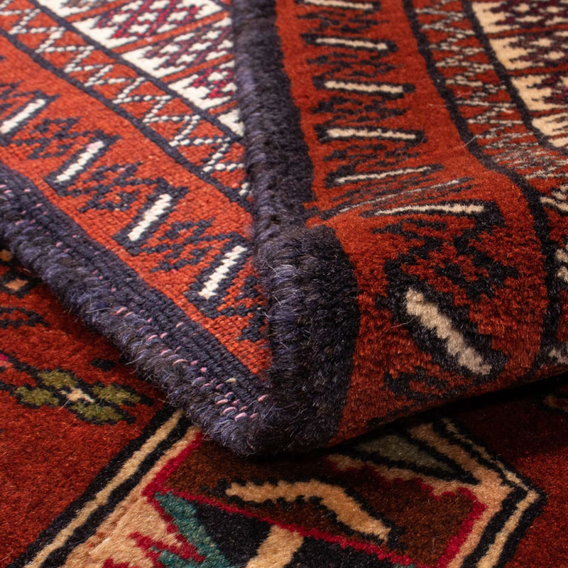 Baluch tapijt vierkant  - 174 x 133 cm - rood