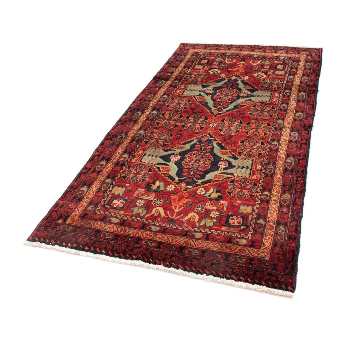Loper Baluch tapijt - 200 x 100 cm - rood