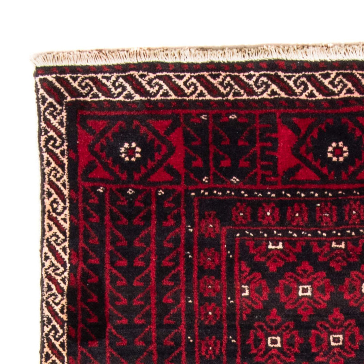 Loper Baluch tapijt - 222 x 110 cm - donkerrood