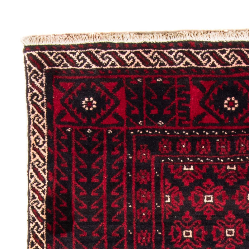 Loper Baluch tapijt - 222 x 110 cm - donkerrood
