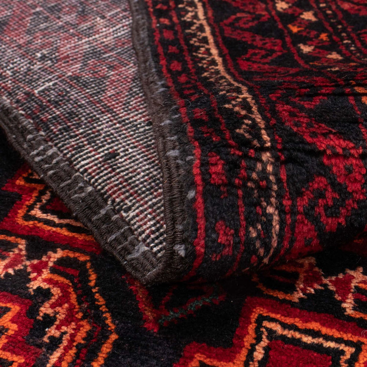 Loper Baluch tapijt - 185 x 110 cm - donkerrood