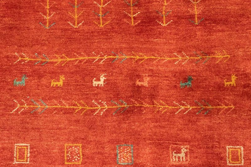 Gabbeh tapijt - Perzisch - 190 x 150 cm - rood