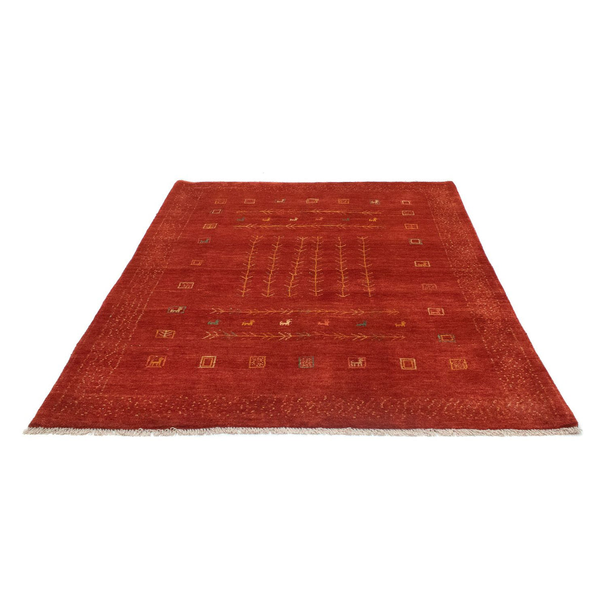 Gabbeh tapijt - Perzisch - 190 x 150 cm - rood