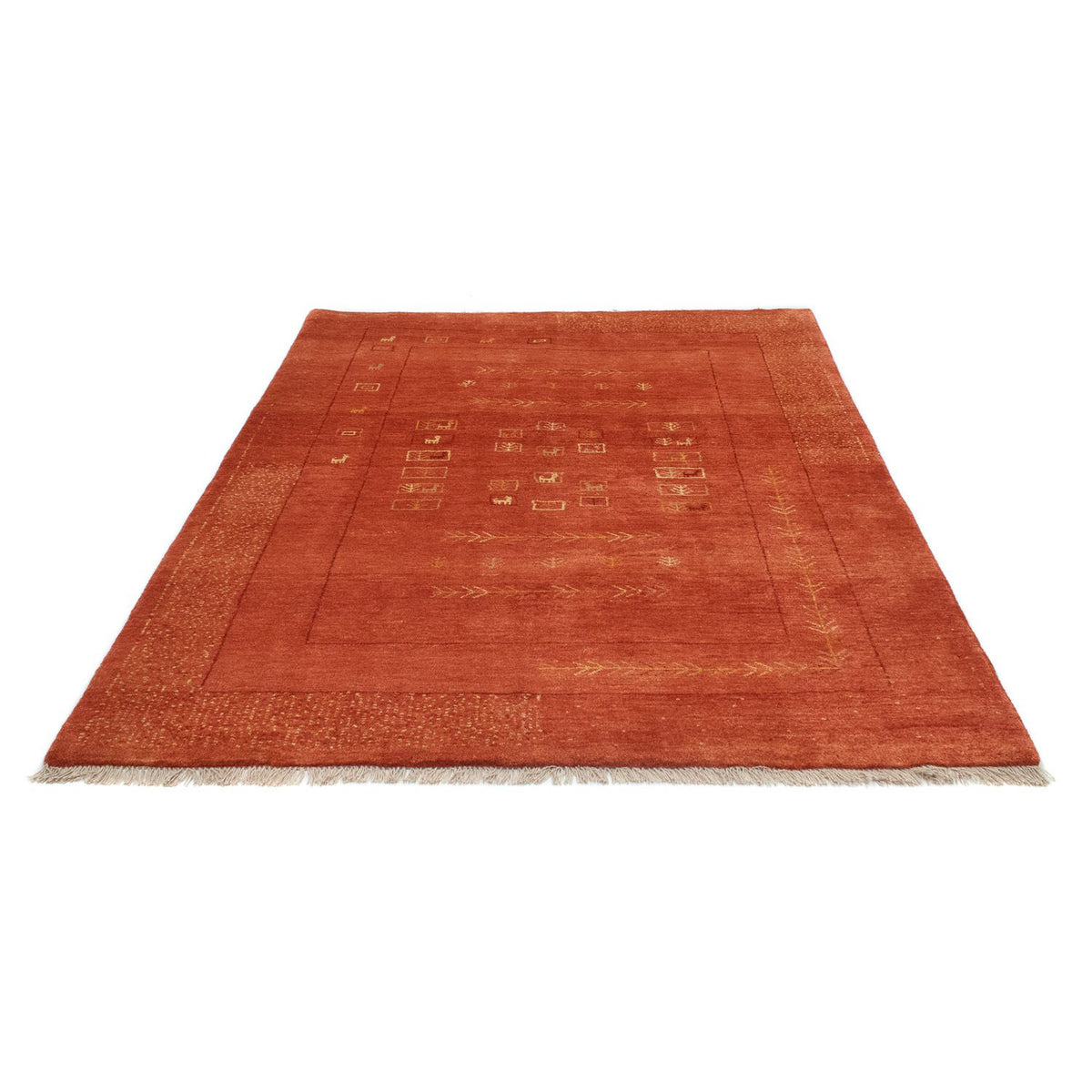 Gabbeh tapijt - Perzisch - 192 x 149 cm - rood