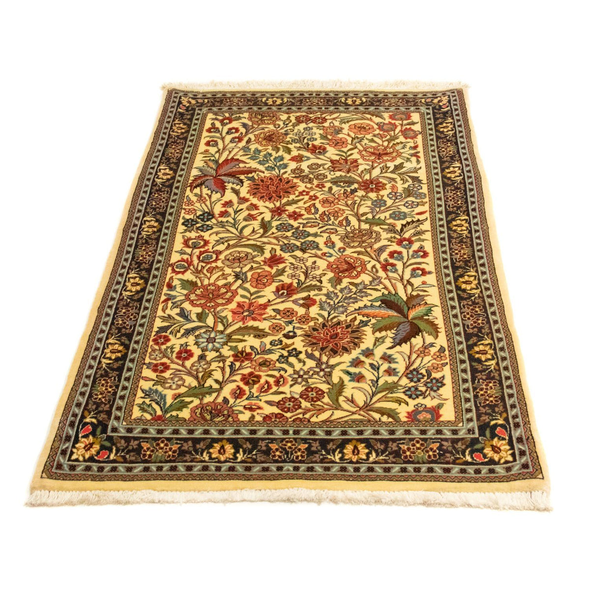 Perzisch tapijt - Ghom - 128 x 77 cm - beige