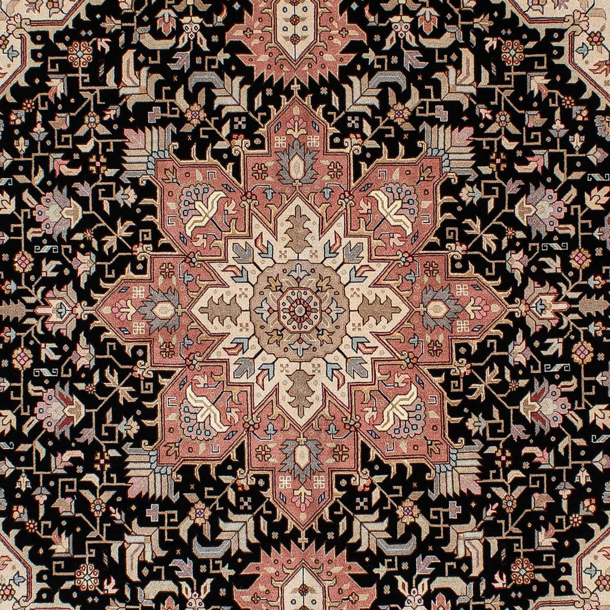 Perzisch tapijt - Tabriz - Royal - 204 x 150 cm - donkerblauw