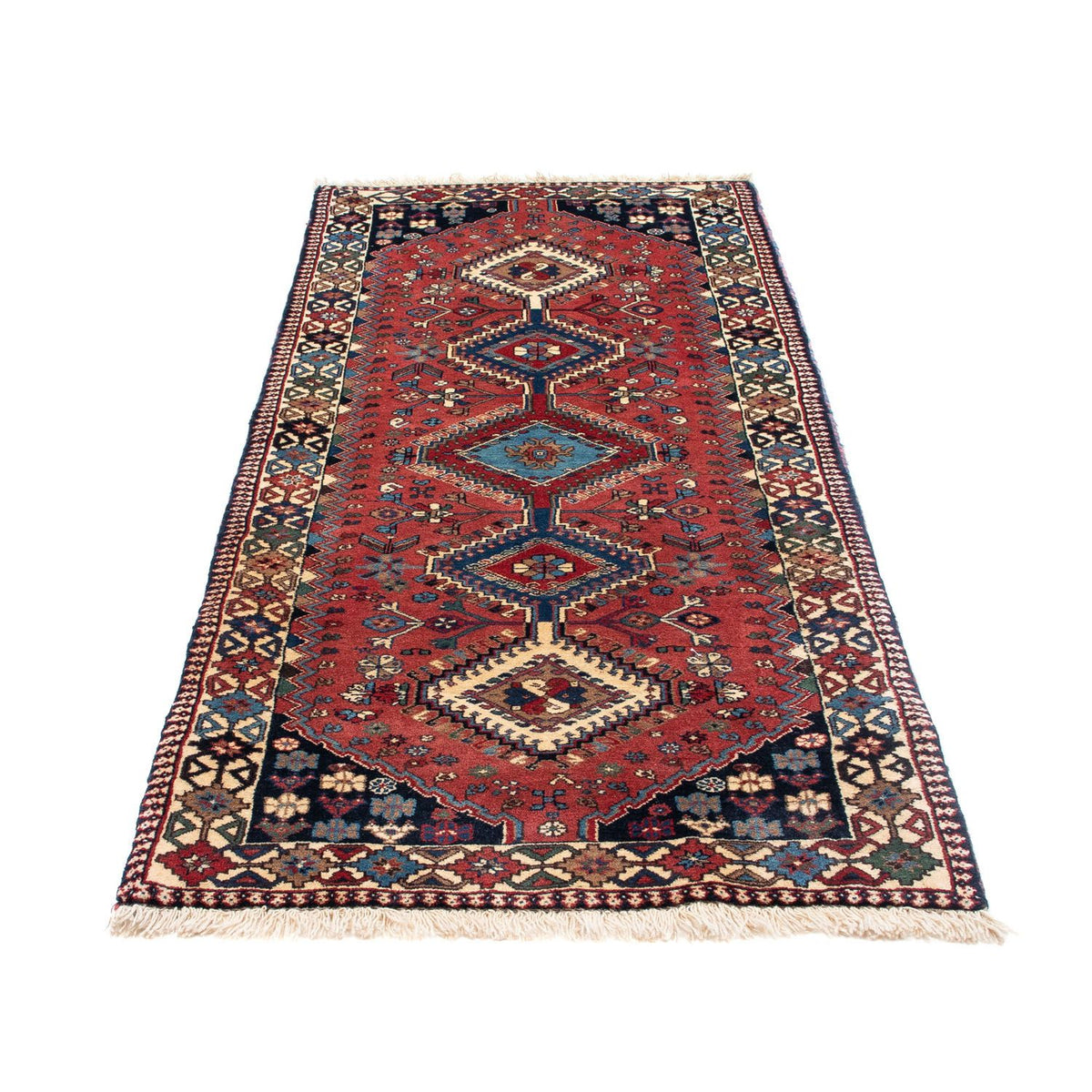 Loper Perzisch Tapijt - Nomadisch - 190 x 83 cm - donkerblauw
