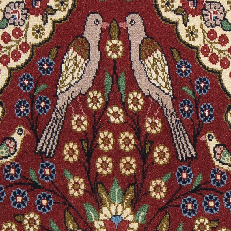 Perzisch tapijt - Ghom - 105 x 63 cm - donkerrood