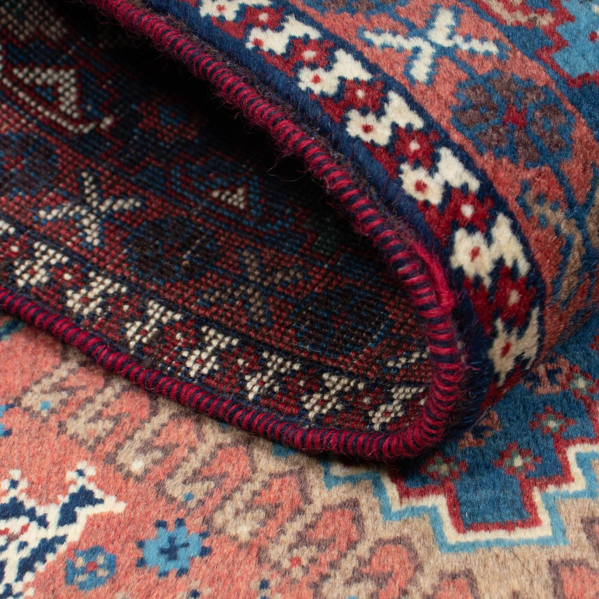 Perzisch Tapijt - Nomadisch - 136 x 99 cm - blauw