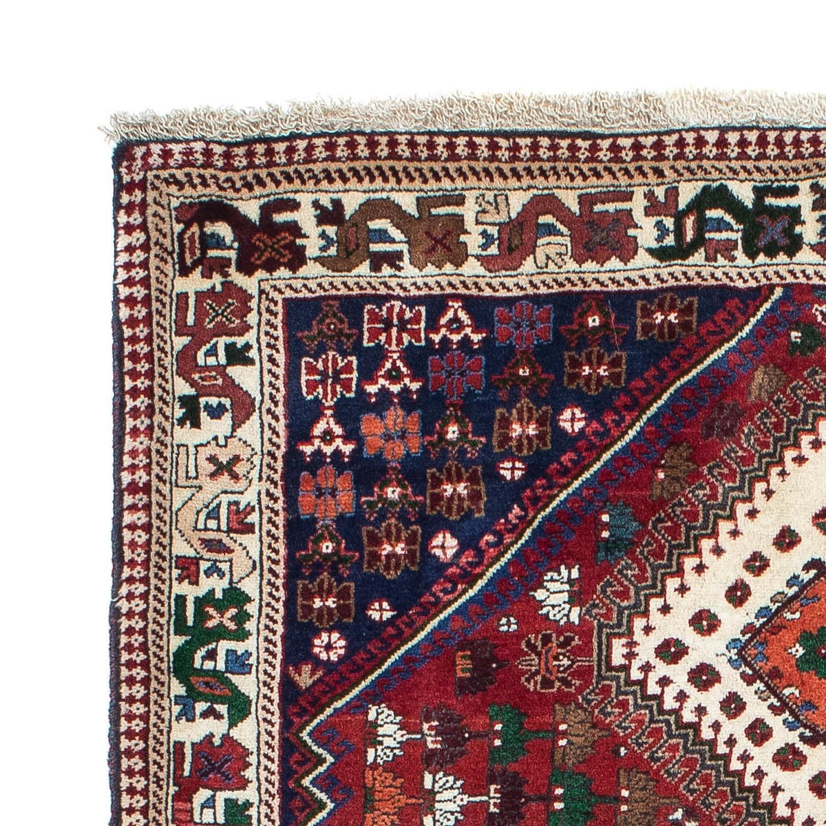 Perzisch Tapijt - Nomadisch - 149 x 105 cm - donkerrood