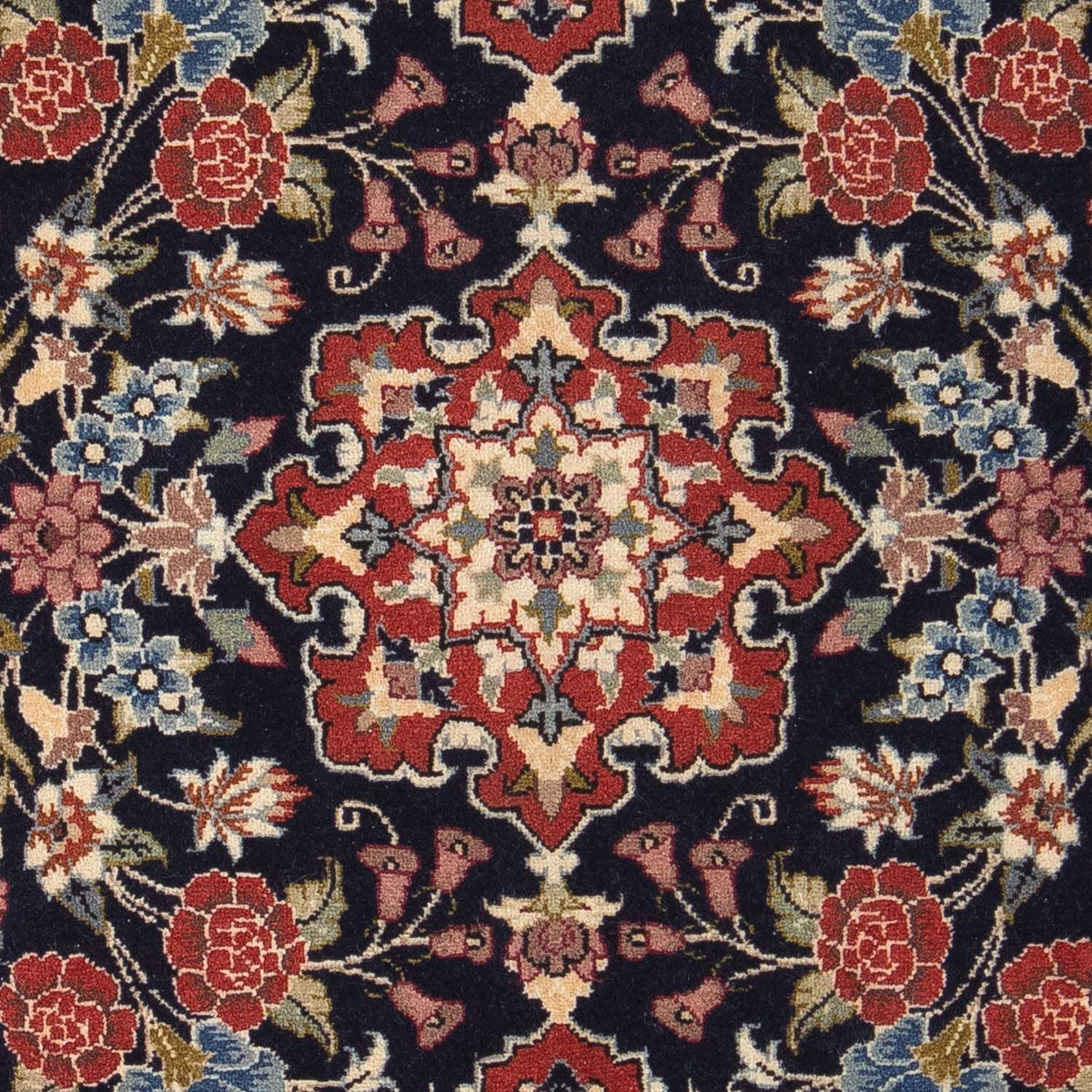 Perzisch tapijt - Ghom - 100 x 68 cm - blauw