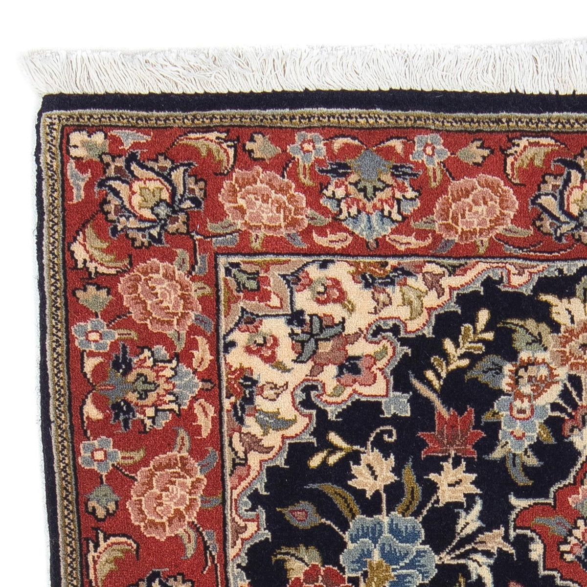 Perzisch tapijt - Ghom - 100 x 68 cm - blauw