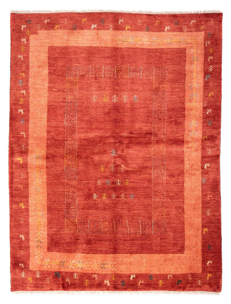 Gabbeh tapijt - Perzisch - 225 x 171 cm - donkerrood