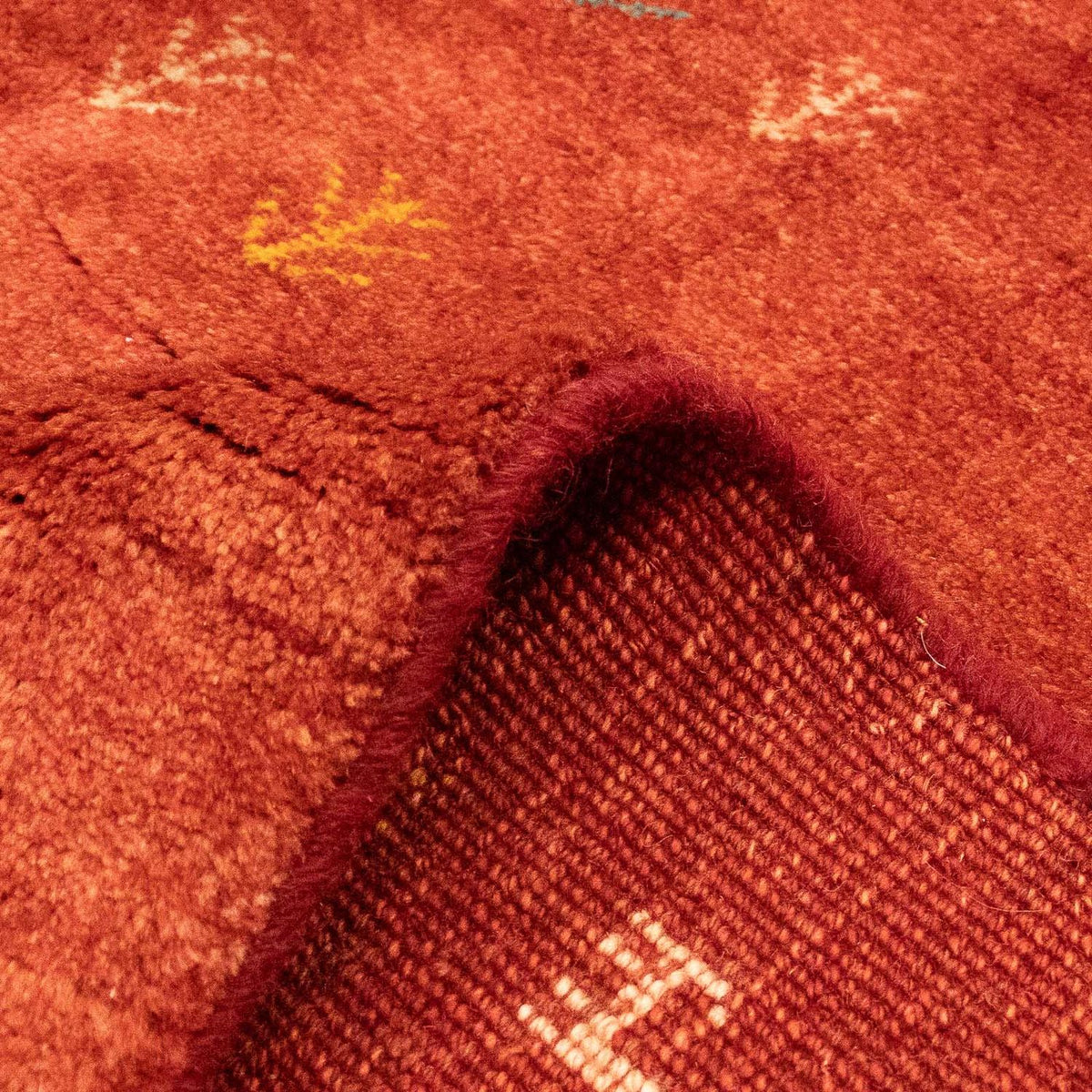 Gabbeh tapijt - Perzisch - 225 x 171 cm - donkerrood