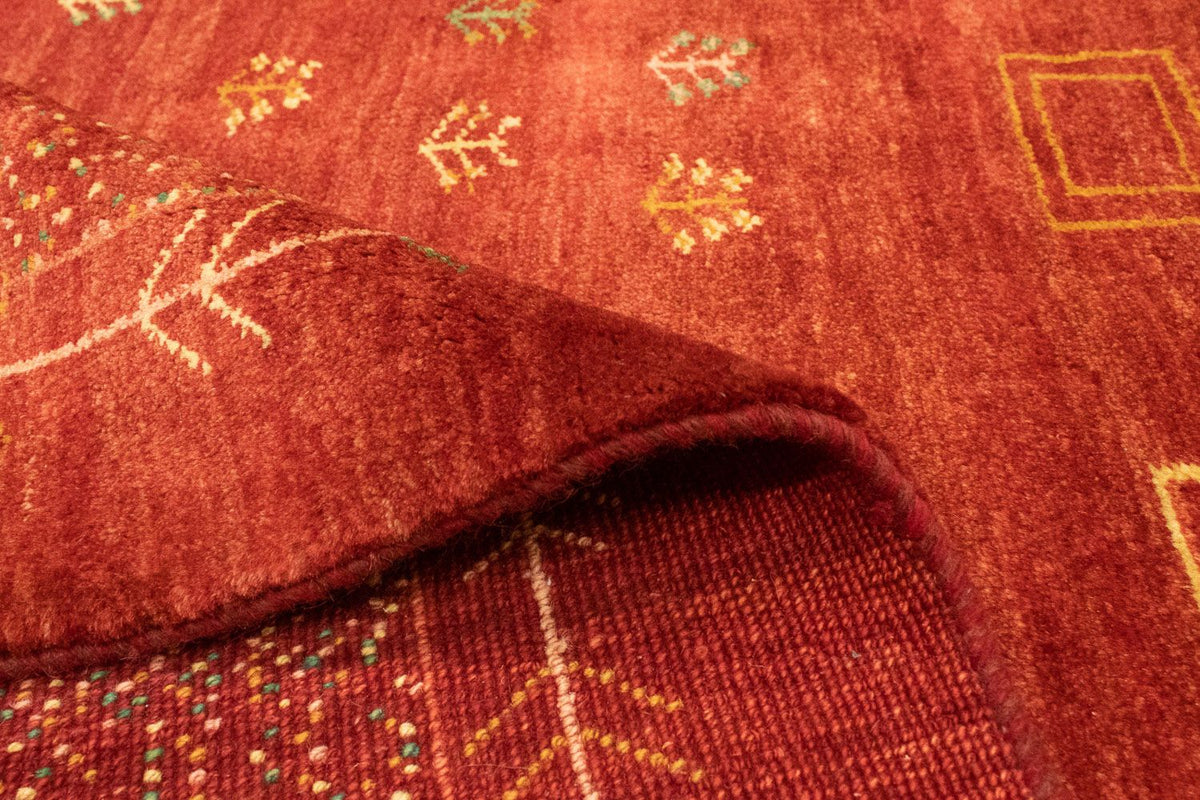 Gabbeh tapijt - Perzisch - 195 x 156 cm - rood