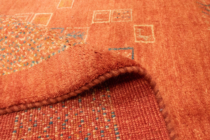 Gabbeh tapijt - Perzisch - 198 x 151 cm - roest