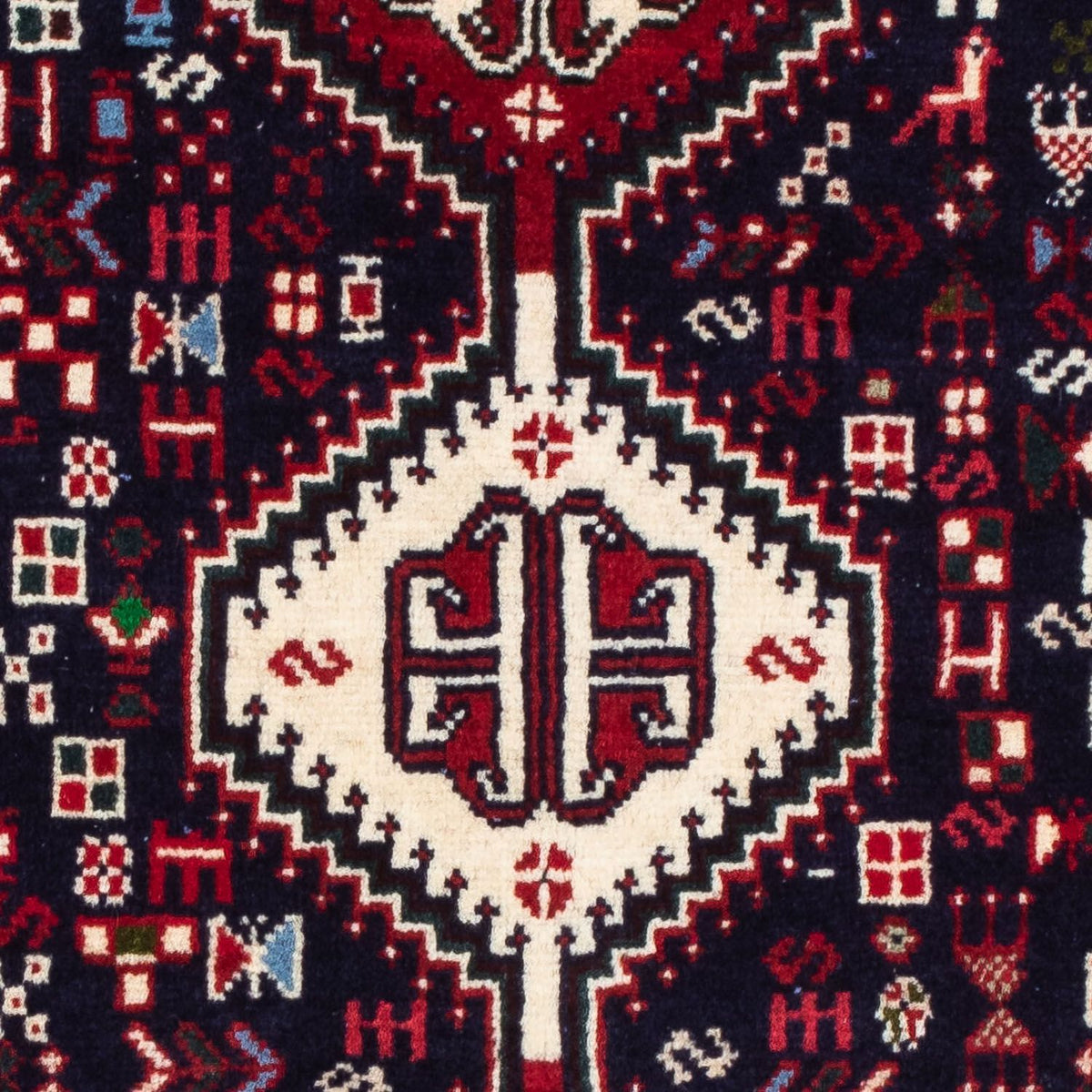 Perzisch Tapijt - Nomadisch - 117 x 76 cm - donkerblauw