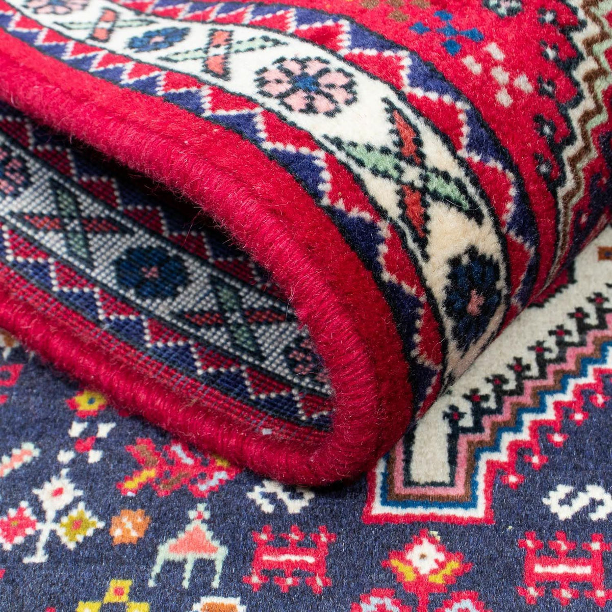 Perzisch Tapijt - Nomadisch - 128 x 76 cm - donkerblauw