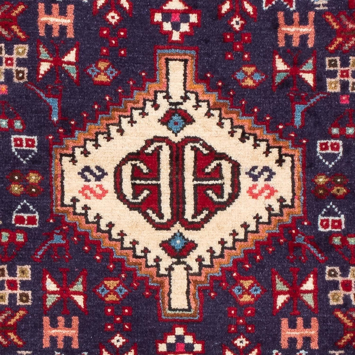 Perzisch Tapijt - Nomadisch - 122 x 75 cm - donkerblauw