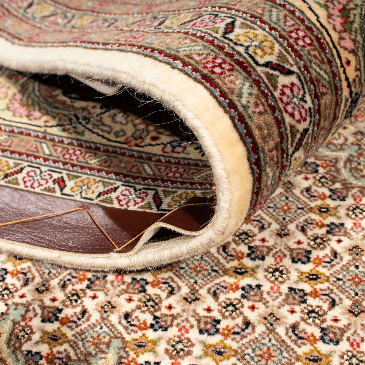 Perzisch tapijt - Tabriz vierkant  - 208 x 204 cm - lichtbruin