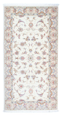 Loper Perzisch tapijt - Tabriz - Royal - 198 x 100 cm - beige