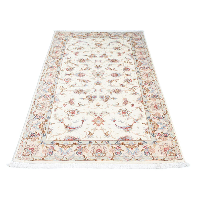 Loper Perzisch tapijt - Tabriz - Royal - 198 x 100 cm - beige