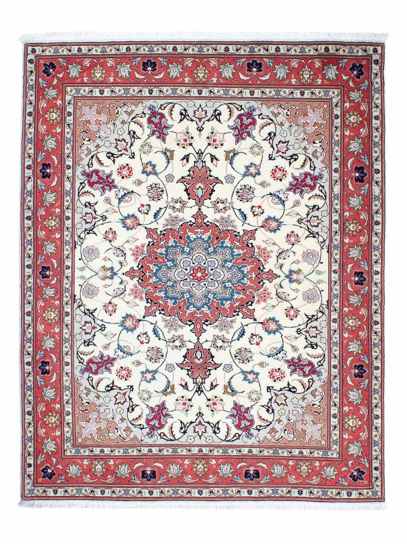 Perzisch tapijt - Tabriz - Royal - 198 x 152 cm - beige