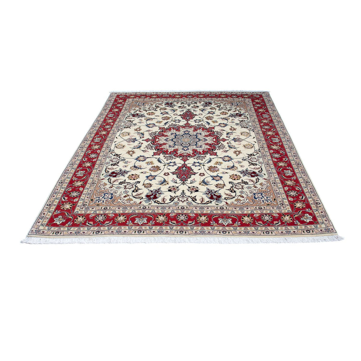 Perzisch tapijt - Tabriz - Royal - 203 x 154 cm - beige