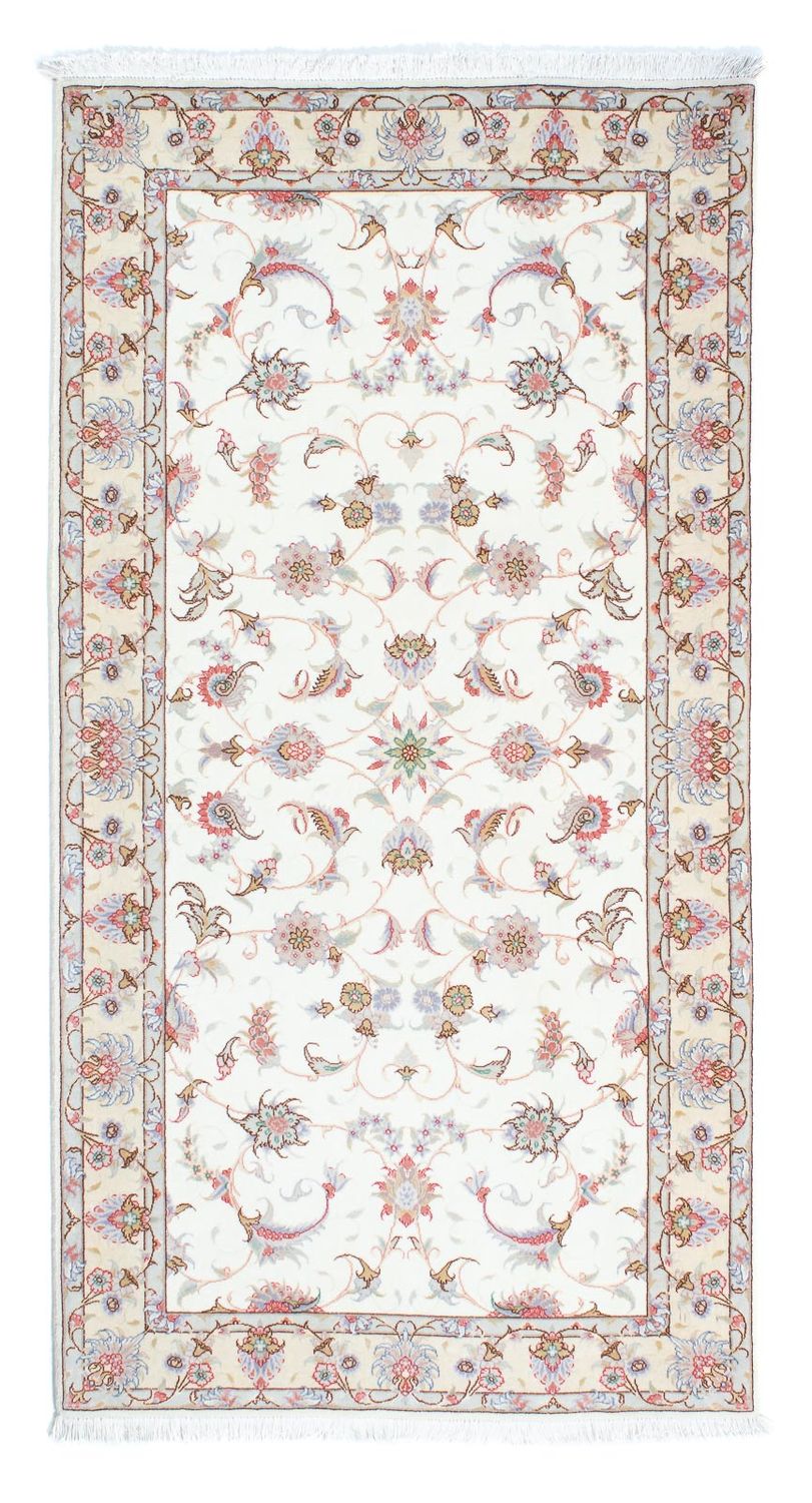 Loper Perzisch tapijt - Tabriz - Royal - 196 x 100 cm - beige